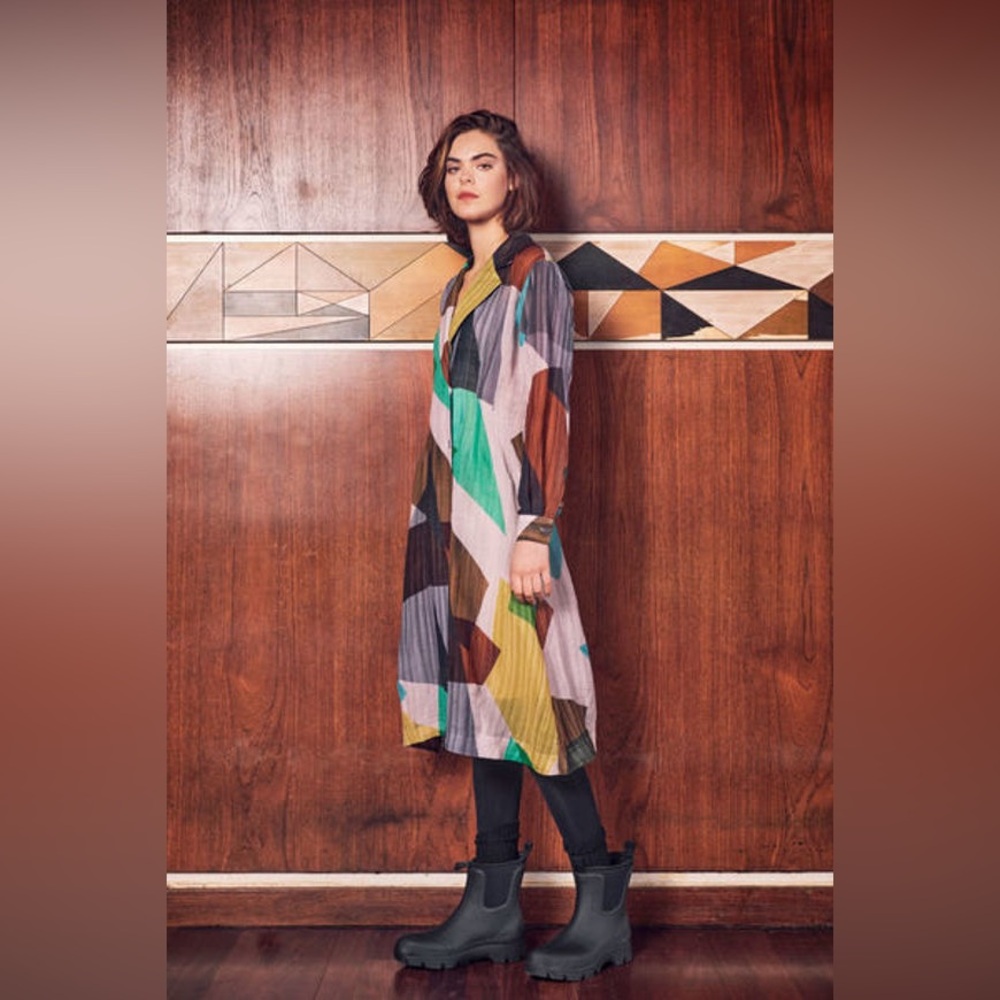 Bitte Kai Rand Geo Colorblocked ‘Transparency’ Dress NWT